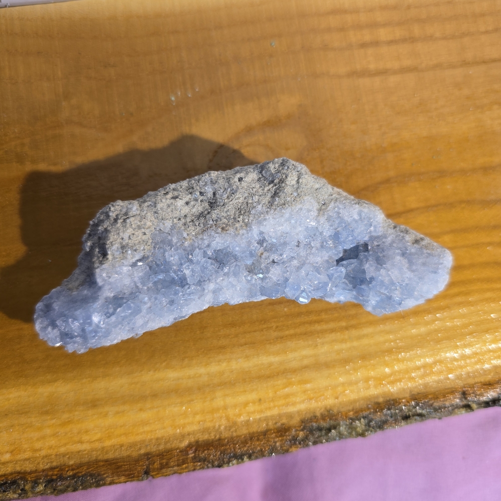 Natural Blue Celestite  Crystal Geode - Picture 2 of 5